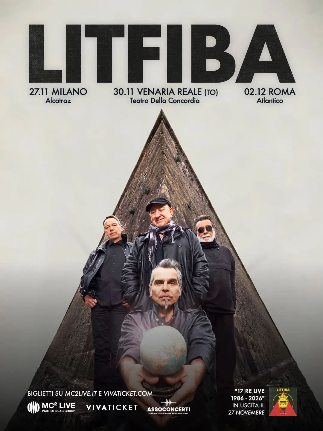 Litfiba | 40 anni 17 re tour | litfibaunofficial.it